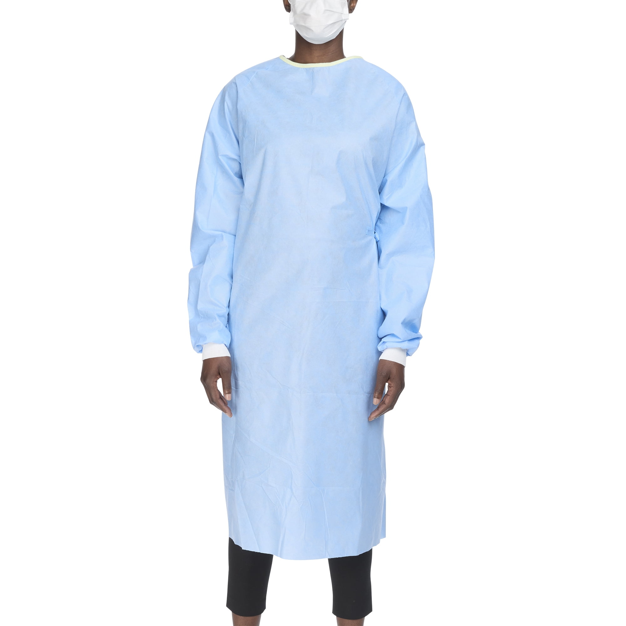 Evolution 4 Disposable NonReinforced Surgical Gown with Towel Blue Large 1 Ct