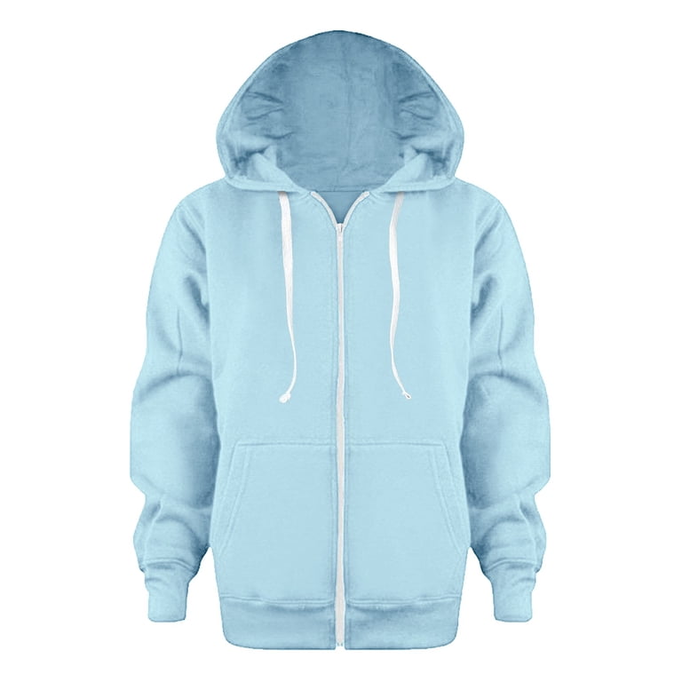 Gvdentm Gap Zip up Hoodie Unisex Kids Soft Brushed Basic Hooded