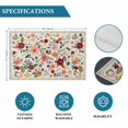 thumbnail image 6 of Watercolor Flowers Placemats Set of 4, Rustic Spring Floral Botanical Beige Placemats for Dining Table, Place Mats for Kitchen Tabletop, Waterproof Wipeable Dining Table Mats Set, 6 of 9