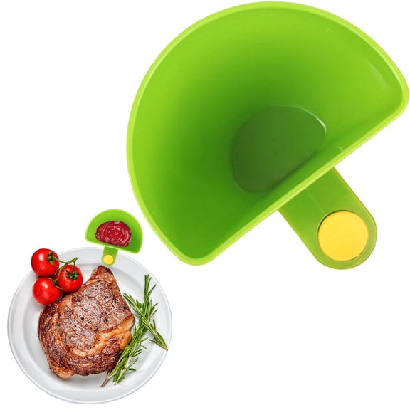 Clip-On Dip Bowls for Plates & Bowls – Plastic Sauce Holders for Ketchup, Salsa, Veggies, Vinegar & Snacks Chip & Dip Serving Set,dip clips for plates