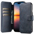 thumbnail image 2 of for iPhone 15 2-in-1 PU Leather Case, Detachable Wallet Case with Card Holder Stand, Removable Folio Protective Cover, Support Magnetic Car Mount, Magnetic Clasp, Shockproof Cover, Blue, 2 of 11