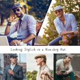 thumbnail image 6 of Manunclaims Men's Flat Cap Gatsby Newsboy Lvy Irish Hat Driving Cabbie Hunting Cap Cotton Sun Beret Cap, 6 of 6
