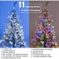 thumbnail image 4 of Color Changing Christmas Lights, 65.67ft 200 LED Dual Color Christmas Tree Lights with Remote, Cool White & Multicolor 11 Function Xmas String Lights Indoor Outdoor for Xmas Party Home Wedding, 4 of 7