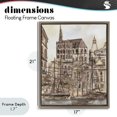 thumbnail image 4 of Stupell Industries Coastal Harbor of Salted Remnants Brown Floating Frame Canvas Art, 17 x 21, by Melissa Wang, 4 of 8