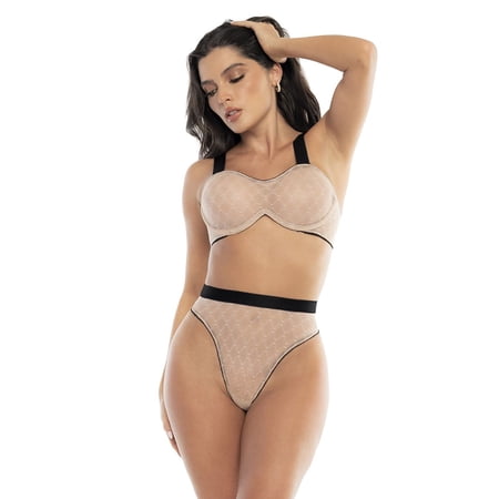 Mapale 8779 Two Piece Set Color Nude-Black Size L/XL