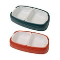 thumbnail image 3 of CSCHome Dog Bowls Double Dog Water Food Bowls Cat Plastic Double Bowl Simple Double Slot Bowl, 3 of 5