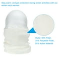 thumbnail image 3 of Unique Bargains Cache-Cou d'Hiver, Cache-Cou Tricoté pour Homme, Blanc Crème, 3 of 7
