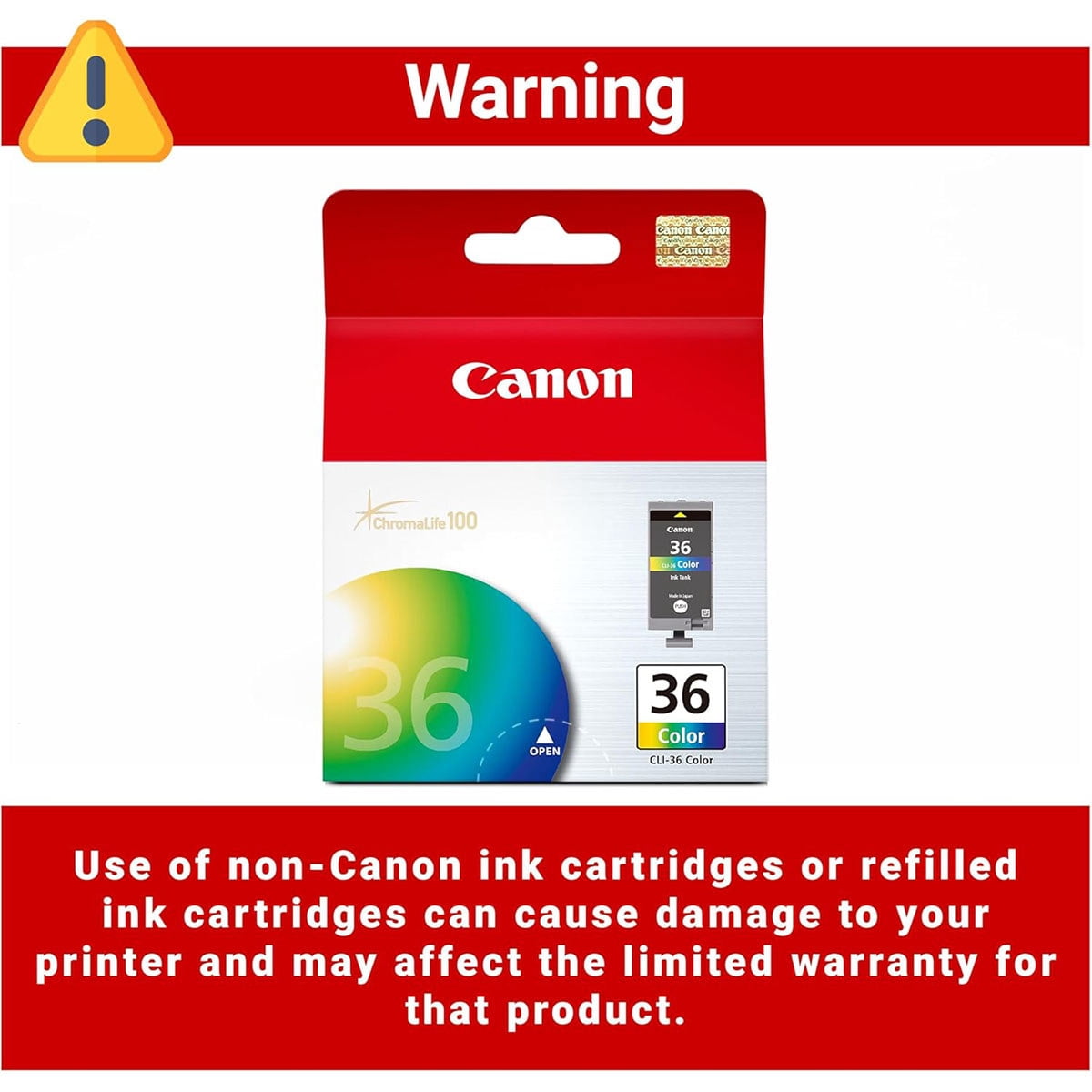 Cartouches D'encre Compatibles Canon PGI-35 CLI-36 - Lot 5 (3 Noir, 2 Couleur) Pour Pixma IP100/110/TR150 - 10