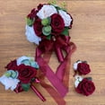 thumbnail image 4 of Wedding Rose Boutonniere with Pins for Groom Groomsman(B 07), 4 of 4