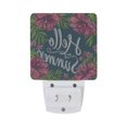 thumbnail image 2 of Hello Summer Leaf Flower Night Light 2 Pack LED Nightlight Plug into Wall Dusk to Dawn Sensor Soft White, 2 of 7