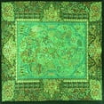 thumbnail image 1 of Ahgly Company Indoor Square Persian Green Traditional Area Rugs, 6' Square, 1 of 1