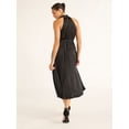 thumbnail image 4 of Sofia Jeans Women's Pleated Halter Midi Dress, Mid Calf Length, Sizes XS-XXXL, 4 of 4