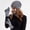 Grey, variant on Classic Winter Set Plain Knit Hat Scarf Gloves Timeless Style for Womens Scarf a Hat Gloves