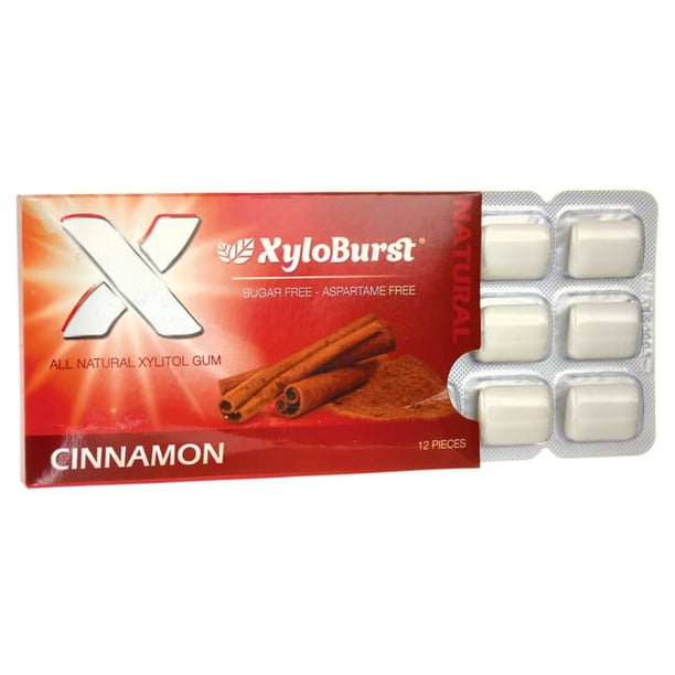 XyloBurst Xylitol Gum Cinnamon 12 Pieces