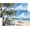 14.5in-beach, variant on Melamine Serving Trays Set of 4, 14 x 7 Inch Appetizer Platters, Strawberry