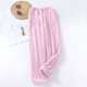 thumbnail image 2 of Pantalones informales de felpa cálidos y lisos para mujer: pantalones de pijama holgados, cintura alta, cinturilla elástica, poliéster, tallas S-XXXL, 2 of 6