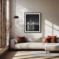 thumbnail image 3 of Manhattan from Jersey City B&W - Jersey City New Jersey Photography Black Framed Wall Art Print 30 x 40 inches, 3 of 4