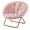Pink/35.80 x 16.10 x 32.20 inch, variant on Alvantor Faux Fur Saucer Chair, Comfortable Disc Chair, Ideal for Living Room & Bedroom, in Gray, White, Pink