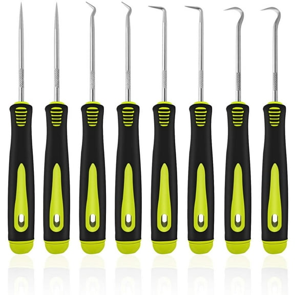 Hose Removal Hook Set, SourceTon 8 Pieces Hook and Pick Set, Car Hook, Oil Seal Puller, O-Ring Hook, Vacuum Hoses Trim, Joint Ring Removal, Gasket Pick, Precision Hook Set, Car Tool
