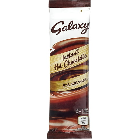 Galaxy Hot Chocolate Sachets 50 x 25g Box – Smooth, Creamy & Indulgent Cocoa Drink Mix for Rich Instant Chocolate Flavor