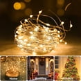 thumbnail image 2 of Syenll 66 ft 200 LED Outdoor Solar String Lights, Waterproof Solar Fairy Lights for for Garden Patio Yard (Warm White), 2 of 8