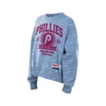 thumbnail image 3 of Women's New Era  Light Blue Philadelphia Phillies Throwback Oversized Boxy Sweatshirt, 3 of 4