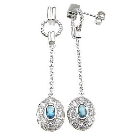 925 Sterling Silver Teen Earrings Makes Unique Women Birthday Gift, Oval Cut Fashion Sterling Silver Earrings