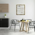 thumbnail image 2 of Stupell Industries Wine Glasses Chart Infographic Kitchen Home Design Metallic Gold Framed Floating Canvas Wall Art, 24x30, by Daphne Polselli, 2 of 6