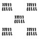 thumbnail image 1 of Tholdsy 10 Uds. Extremos de barra de acoplamiento 1:10, rótulas de bola de enlace de coche RC, accesorios automotrices, piezas de repuesto para Negro Tipo D 5piezas Tholdsy CBP185736, 1 of 4