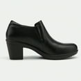 thumbnail image 3 of Pennysue Women's Ankle Boots Black Low Chunky Stacked Heel booties 8M, 3 of 7