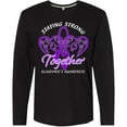 thumbnail image 3 of Inktastic Staying Strong Together Alzheimer's Awareness Purple Ribbon Long Sleeve T-Shirt, 3 of 5