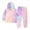 Pink, variant on ZMHEGW Set Outfit for Girls Clothes Sports Casual Tie Dye Prints Long Sleeves Hooded Sweartershirt Elastic Waist Pants Infant Baby Boy Clothes