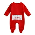 thumbnail image 5 of DHFJKG Baby Boys Girls Christmas Jumpsuits Winter Long Sleeve Crewneck Zip Up Warm Striped Footed Onesie 0-12 Months Xmas Comfort One-Piece, 5 of 7