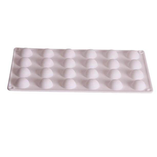 Advancent Molde de silicona para pastel, molde semicircular de 24 cavidades para postre de Mousse de gelatina, molde para hornear Chocolate DIY Herramientas y accesorios para hornear Advancent HA001721-00