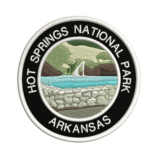 Hot Springs National Park, Arkansas Embroidered DIY Iron on or Sewon