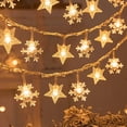 thumbnail image 3 of Cadena de luces LED navideñas, árbol de Navidad, muñeco de nieve, alce, estrella, copo de nieve, ambiente cálido, decoraciones de bricolaje, cadena de luces navideñas de Año Nuevo, 3 of 5