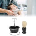 thumbnail image 1 of Brosse à Raser pour Barbe, Ensemble de Brosses à Raser Grande Capacité 3 Pcs pour Hommes pour la Maison, 1 of 7