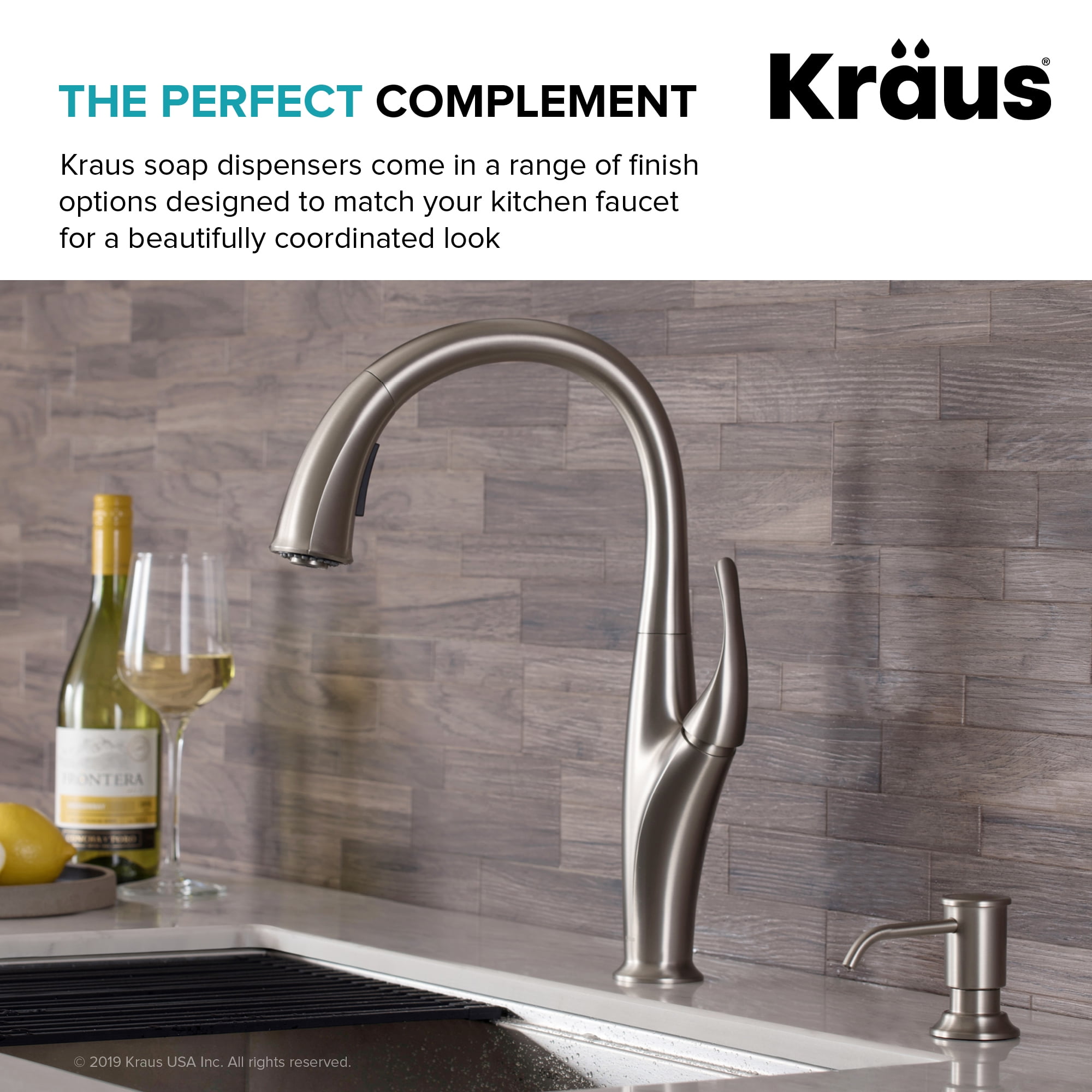 Kitchen Soap Dispenser in Spot Free Stainless Steel