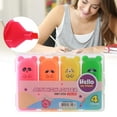 thumbnail image 5 of LYINGF Color Highlighter, 4 Colors Available Color Marker Pen Set, 10ml Highlighters Assorted Colors Pack of Highlighters 1ml, Highlighters, Smear and Bleed Resistant, Long-Lasting and Won't Dry Out, 5 of 7