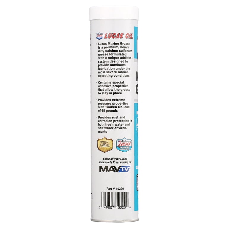 Lucas Oil Products Marine Grease 14 Ounce Tube 9.31" Height 1 Pound