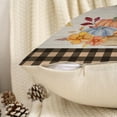 thumbnail image 3 of Fall Pumpkins Throw Pillow Covers 20x20 Set of 2,Buffalo Plaid Linen Pillow Cases for Bedroom Sofa Couch, 3 of 6