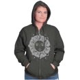 thumbnail image 3 of Celestial Sun Symbolic Spirit Animal Zip Hoodie Sweatshirt Women Brisco Brands 4X, 3 of 6