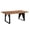 Brown, variant on Taran Designs Darcy 80" Live Edge Solid Wood Dining Table in Brown