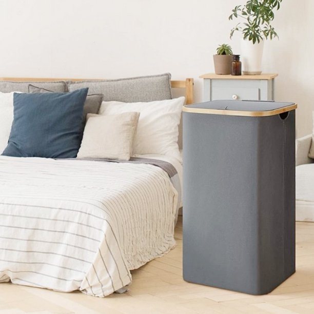 Cesta de almacenamiento de ropa de 100 l, cesto de ropa plegable, tela para lavanderías, dormitorios