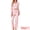 Pink, variant on DARING DIVA Women's Pajama Sets Cherry Print Ruffled Long Sleeve Top and Pants S Pink