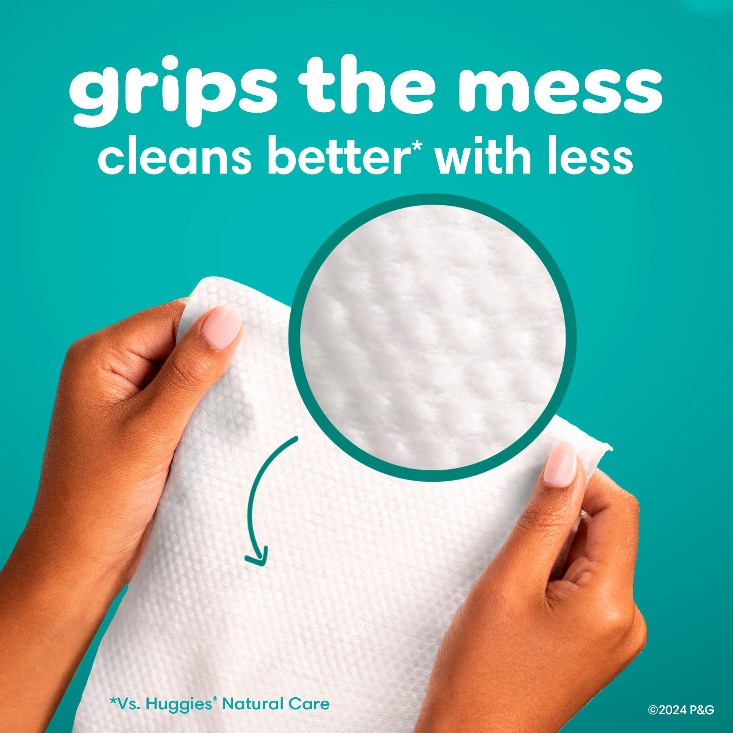 Pampers Free & Gentle Baby Wipes Unscented, 6-Pack 468 Wipes (Select for More Options)