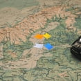 thumbnail image 2 of Shisuyan 160Pcs Assorted Color Plastic Iron Flag Push Pins Map Tacks For Travel Study Office Use, 2 of 8