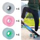 thumbnail image 4 of 4 piezas ruedas de monopatín 51 mm x 70 mm al aire libre clásico PU Cruiser Longboard rueda de repuesto mantener cojinete PU cubierta protectora agarr Verde Soledad ruedas de longboard, 4 of 9