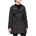 thumbnail image 2 of PiGOGI Women's Winter Jacket Fashion Winter Coat Fall Outerwear Black L, 2 of 6