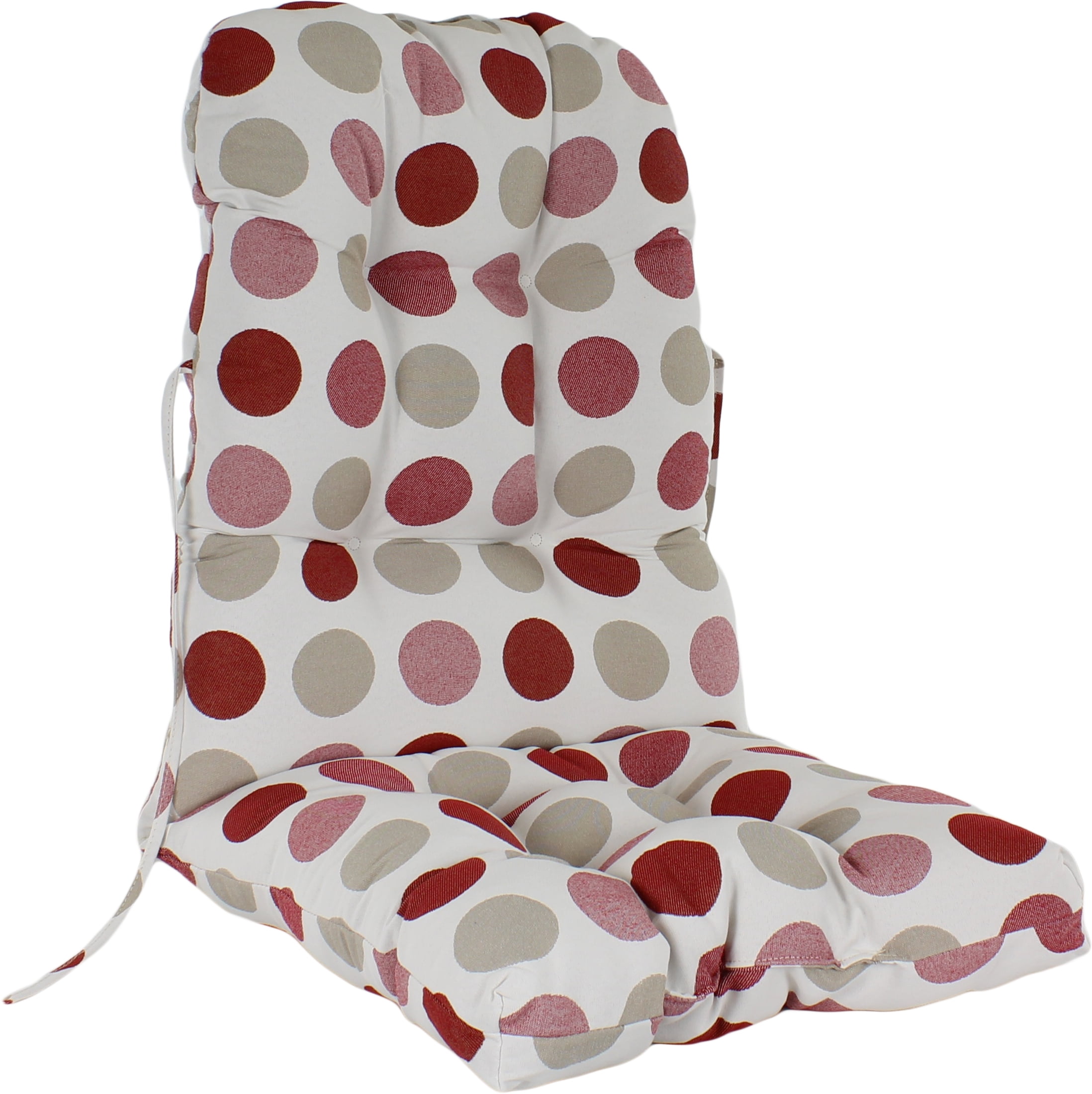 and Gray Big Dots Indoor / Outdoor Adirondack Cushion Patio